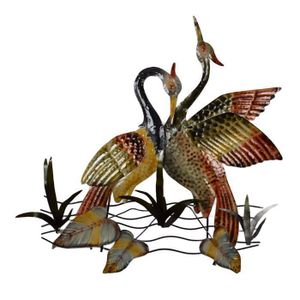 Alnicov Décoration Murale Métal Animal Élan - 25x25cm Intérieur Extérieur Style Rustique