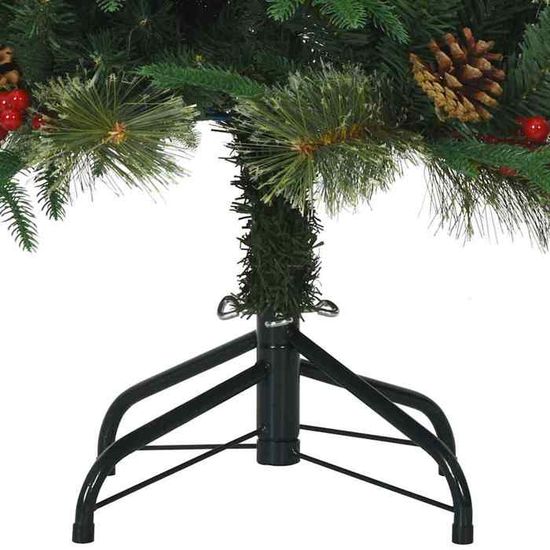Sapin De Noël Artificiel 300 Cm Avec Guirlandes LED - Branches Articulées, Montage Facile, Pour Intérieur Et Extérieur - 3