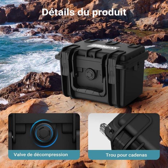 Mallette De Transport Universelle Wiltec 33x26x4,9cm - ABS Robuste Avec Bandoulière - Neuf Sous Emballage
