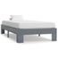 Cadre De Lit Gris Bois De Pin Massif 100 X 200 Cm Achat Vente Structure De Lit Cadre De Lit Cdiscount