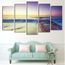 Wallpaper 5 Avion Mur Modulaire Peintures Paysage Vagues De La Mer Plage For iPhone
