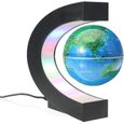  Créatif Globe Terrestre Lumineux Flottant Magnétique Lévitation Globe Lamp avec Lumières LED Sphère pour Démonstration  Bleu-0