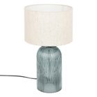 ATMOSPHERA CRÉATEUR D'INTÉRIEUR Lampe à poser Mati verre bleu H42cm - Atmosphera createur d'interieur