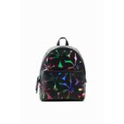 Sac à dos - DESIGUAL - Metaflower 23SAKP23 - Noir - Fleurs estampées - Polyester