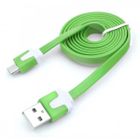 OuiSmart® Câble chargeur plat 1m Micro usb Charge + Data Compatible avec Samsung, xiaomi, Huawei, Honor, LG, Nokia Vert