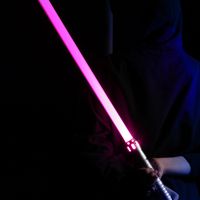 Sabre Laser RGB Duel Lightsaber 11 Couleurs 7 Soundfonts de Combat Simulés, Noël Halloween Cadeaux pour Enfants Adultes Cosplay