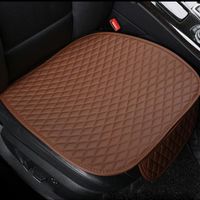 Housse de siège de voiture en cuir, confortable, compatible avec 90 % des véhicules, SUV, accessoires d'intérieur de voiture, café