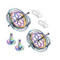2 pièces Gyroscope de Precision Toupie Anti-Gravité en Métal Jouet de Balance de Gyroscope Cadeau Éducatif Jouet d'apprentissage
