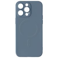 Coque Magsafe pour iPhone 15 Pro Max Silicone Soft-touch Mag Cover Gris lavande