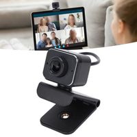 HURRISE Webcam 1080P Caméra d'ordinateur, Objectif à Quatre Couches pour Webcam USB pour le Bureau pour la informatique accessoire
