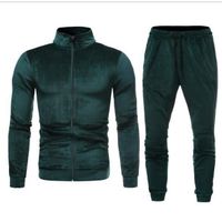 Printemps automne hommes vêtements de sport en plein air décontracté doux mode veste manteau fermeture éclair Cardigan vert S-2XL
