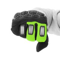 Paire de gants cross homologue enfant ADX Town 13594:2015 - noir/vert fluo - Taille 7