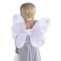 Ailes de papillon Blanches - PTIT CLOWN - Violettes - 3248cm - Mixte - Idéal pour soirées déguisées et Halloween