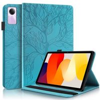Coque Pour Xiaomi Redmi Pad SE 11.0" PU Cuir Cover Tablette Housse de Protection Porte-Crayons Portefeuille Tablet Étui ,Bleu
