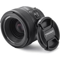 YONGNUO YN35 35mm F2.0 grand angle Premier gros objectif manuel Ouverture Auto Focus AF MF pour Nikon DSLR + WINGONEER Diffus