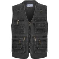 Gilet Utilitaire Homme Jarusite Beige Taille XL - Neuf Avec étiquette - Pêche Photo
