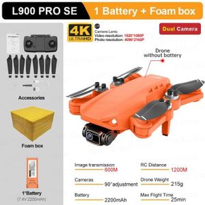 DRONE L900 SE Orange 1B FB-Drone professionnel L900 Pro 
