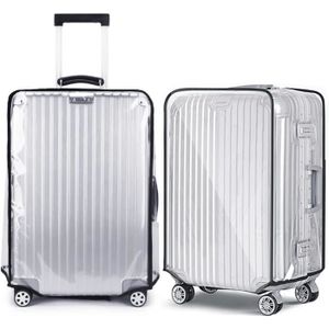 Small b FJROnline Housse de protection pour bagages en PVC transparent pour valise à roulettes Imperméable et anti-rayures S/M/L/XL 