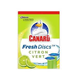 CANARD Fresh Disc disques WC fraîcheur citron vert 12 disques pas cher 