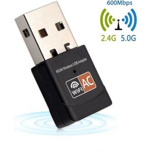CARTE RÉSEAU  USB wi-fi adaptateur 600mbps sans fil antenne mini