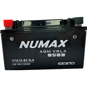 BATTERIE VÉHICULE Batterie Numax AGM SLA scellée YTX7A-BS SLA 12 V 6 AH 100 AMPS EN
