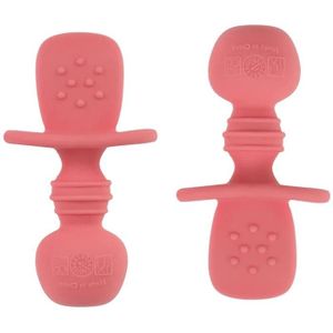 Numnum Pack 2 Precuillere D Apprentissage Pour Bebe 6 Gris Vert Silicone Ideal Blw Cdiscount Puericulture Eveil Bebe