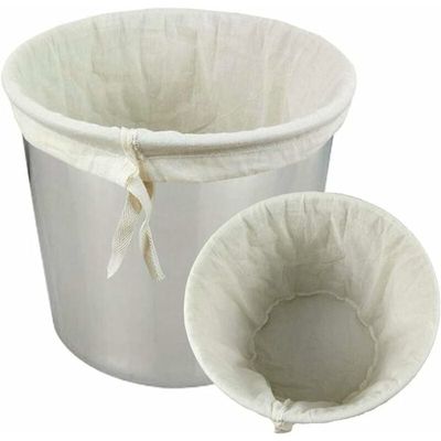Lot De 2 Sacs Filtrants De Brassage - 120 Filtres En Nylon - Filtre à Houblon - Blanc - Réutilisable (66 X 56 Cm/46 X 40 Cm