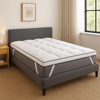 Sur-matelas Mousse à Mémoire De Forme Maison & Marques – Déhoussable, Viscose, Standard
