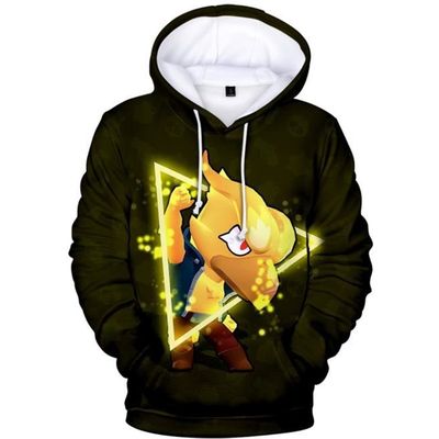 Sweatshirt a Capuche Enfant Brawl Stars FINDPITAYA Marron Manches longues
