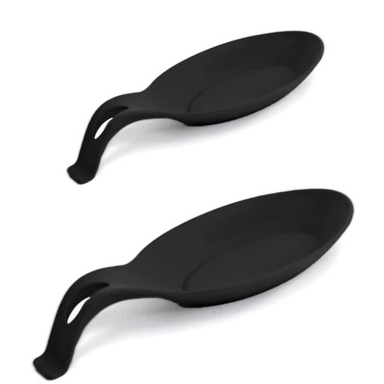 4 Repose-cuillères En Silicone - Support Anti-chaleur Pour Cuillère Et Spatule - Couleurs Assorties - 4