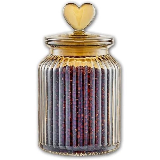 Bocaux en Verre Vintage avec Couvercles Bocaux Mason 500Ml avec Paille