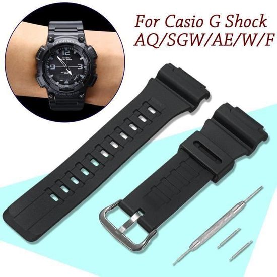 Bracelet Résine Noir De Rechange Pour Casio SGW-1000 | Neuf Avec étiquettes Unisexe