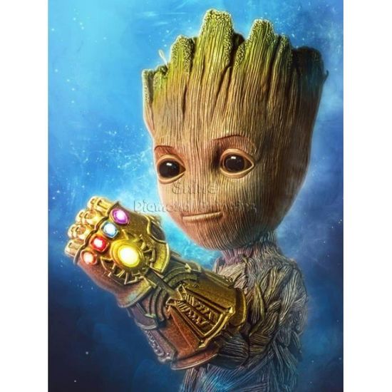 Diamant Peinture Marvel Baby Groot 5d Diy Plein Diamant Dessin Anime Art Personnage Mosaique Point De Croix Strass Peinture Cdiscount Beaux Arts Et Loisirs Creatifs