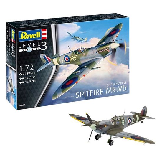 Maquette d'avion - Revell - Spitfire MK. VB - Plastique - Débutant 3/5