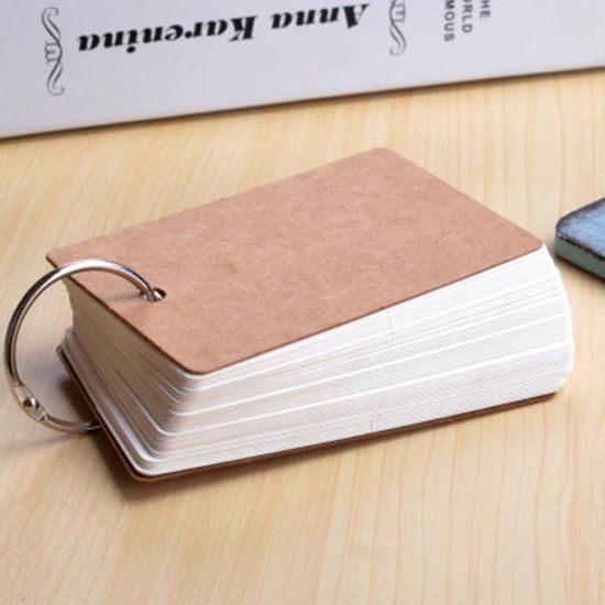 250 Cartes Index Kraft Vierge Coins Arrondis – 9 X 5,3 Cm, Couleur Bois Naturel, Idéal Pour Messages, Flashcards Et DIY