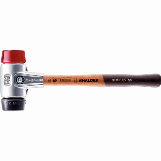 Halder 3726050 Maillet Avec Boîtier Acier Coulé 50mm Caoutchouc/Plastique