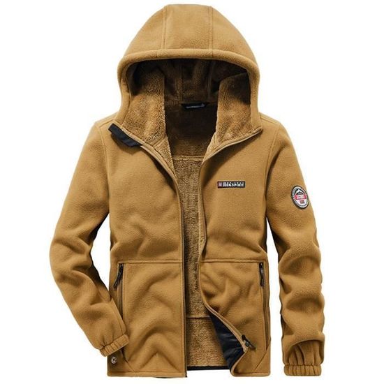 Veste polaire épaisse homme clearance
