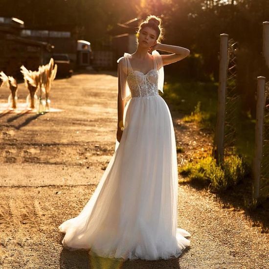 Robe en tulle a pois cheap