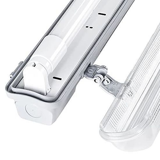 Lampe LED Tube Humide IP65 90/120cm Avec Détecteur Mouvement - Pour Garage, Bureau, Plafond