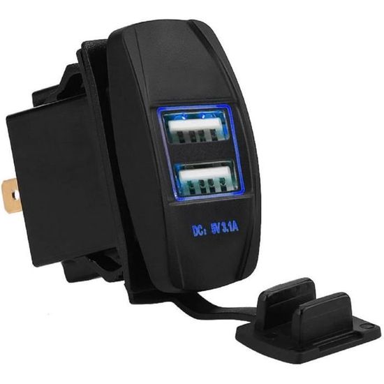 Câble D'extension USB + Prise Auxiliaire 3.5mm CHELINK 1.5m - Pour Tableau De Bord Voiture, Montage Encastré - 4