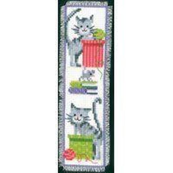 Vervaco Kit De Broderie Au Point De Croix Compte Pour Marque Page Motif Chats 1 Multicolore Cdiscount Beaux Arts Et Loisirs Creatifs