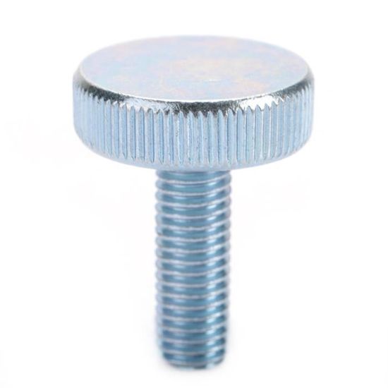 Vis à Main Moletées M3x8mm - Lot De 12 - Alliage D'aluminium Blanc - Pour Boîtier PC, Disque Dur, Alimentation - Installation Facile Sans Outil