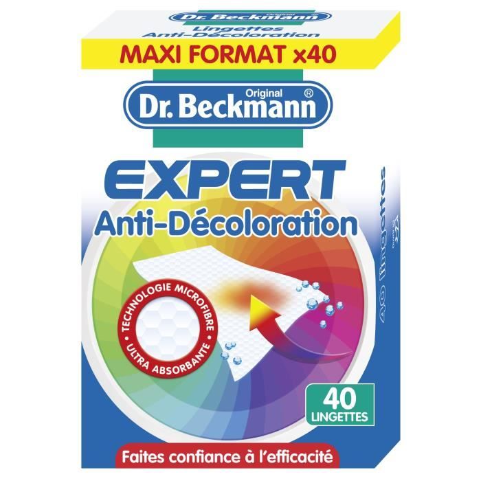 Lot de 10 lingettes anti-décoloration Dr.Beckmann