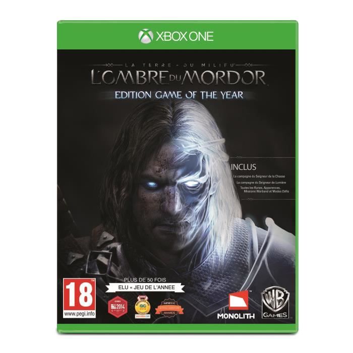 La Terre du Milieu : L'Ombre du Mordor Edition Game of the Year Jeu XBOX One