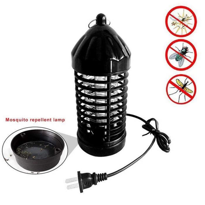 Lampe anti-moustique UV électrique extérieur - intérieur Fly Bug Insect Zapper Trap US Plug t335
