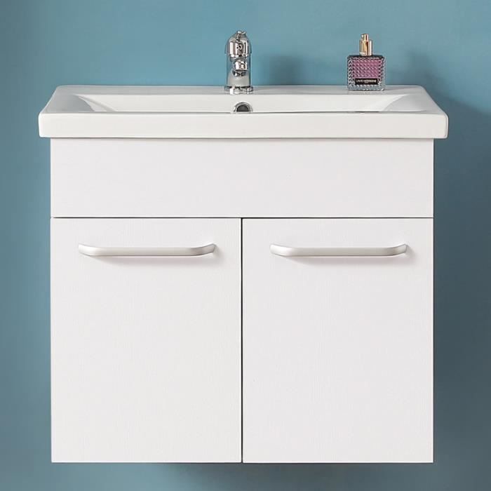 Meuble de salle de bain ensemble Meuble sous vasque + Vasque, modèle de Anlovi, 58x38x50cm