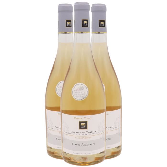 Corse Figari Cuvée Prestige Cuvée Alexandra Rosé 2021 - Lot de 3x75cl - Domaine de Tanella - Vin AOC Rosé de Corse