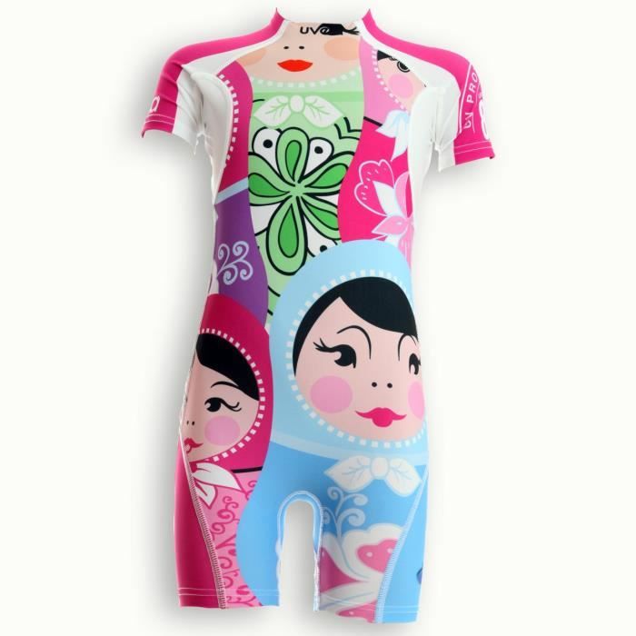 UVEA Combinaison maillot de bain kidsguard anti UV 80+ Manly - Taille 9/18 mois - Imprimé polska