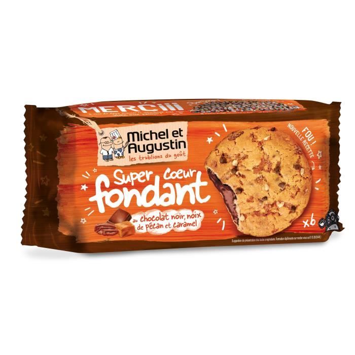 Cookies cœur fondant chocolat 180g Michel et Augustin
