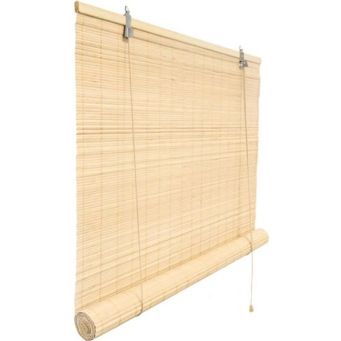 Store en bambou - naturel, 90x220 cm